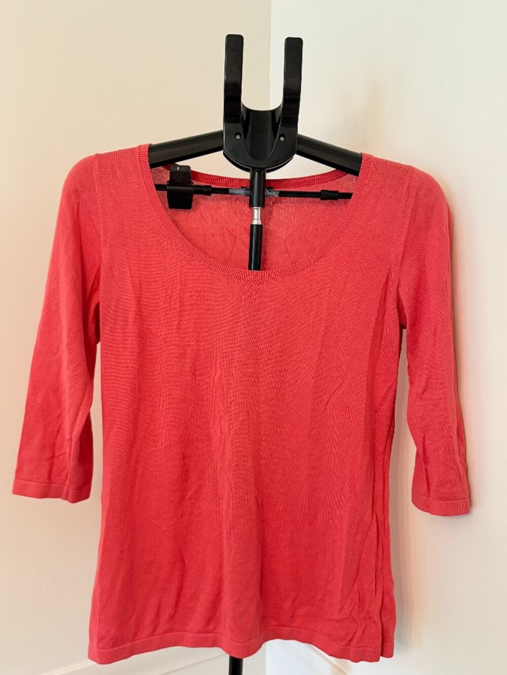 Ann Taylor Pink 3/4 Sleeve Sweater Top Size S